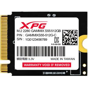 ADATA SGAMMIXS55-512G-C internal solid state drive M.2 512 GB PCI Express 4.0 3D NAND NVMe 2.5" SSD