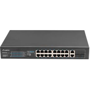 Lanberg RSFE-16P-2C-150 netwerk- Unmanaged Gigabit Ethernet (10/100/1000) Power over Ethernet netwerk switch