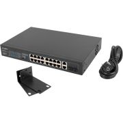 Lanberg-RSFE-16P-2C-150-netwerk-Unmanaged-Gigabit-Ethernet-10-100-1000-Power-over-Ethernet-netwerk-switch