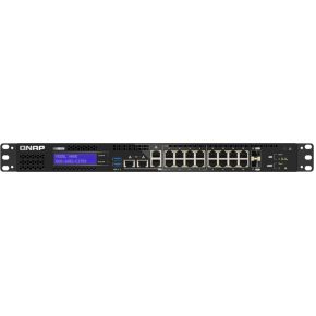 QNAP QGD-1602-C3758-16G netwerk-switch Managed L2 2.5G Ethernet (100/1000/2500) Zwart, Grijs