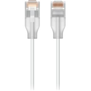 Ubiquiti UACC-Cable-Patch-EL-1M-W netwerkkabel Doorschijnend, Wit Cat6