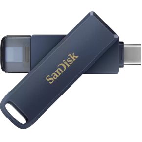 SanDisk iXpand USB flash drive 128 GB USB Type-C / Lightning 3.2 Gen 1 (3.1 Gen 1) Blauw