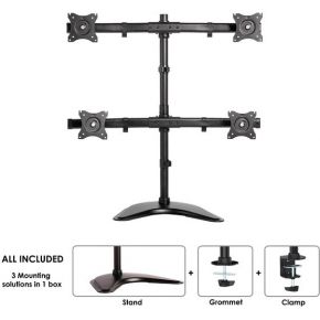 Neomounts by Newstar NM-D335D4BLACK Monitorarm Zwart