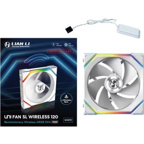 Lian Li UNI FAN SL Wireless Reverse Blade 120mm 1-Pack White