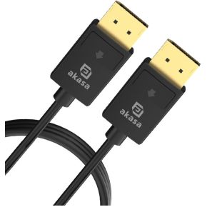 Akasa AK-CBDP26-20BK DisplayPort kabel 2 m Zwart