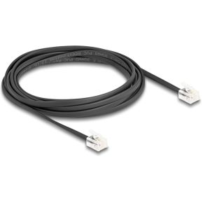 DeLOCK 90618 telefoonkabel 2 m Zwart