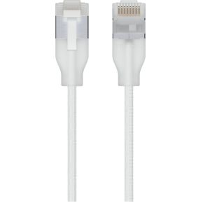 Ubiquiti UACC-Cable-Patch-EL-C6A-0.15M-W netwerkkabel Doorschijnend, Wit 0,15 m Cat6a