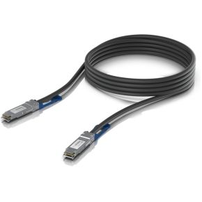 Ubiquiti UACC-DAC-QSFP28-3M InfiniBand en Glasvezelkabel Zwart