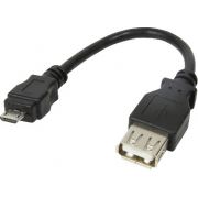 LogiLink AU0030 kabeladapter/verloopstukje USB A (f) naar micro USB (m)