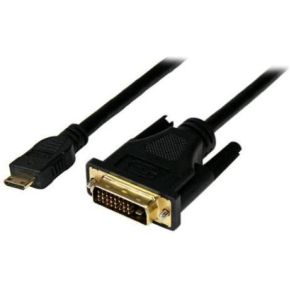 Microconnect 1m Mini HDMI - DVI-D 1m Mini-HDMI DVI-D Zwart