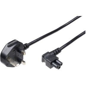 Microconnect PE090818A 1.8m C5 coupler Zwart electriciteitssnoer