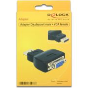 Delock-65567-Adapter-DisplayPort-1-2-male-VGA-female-zwart