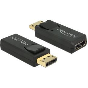 Delock 65571 Adapter DisplayPort 1.2 male > HDMI female 4K Passief zwart