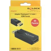 Delock-65571-Adapter-DisplayPort-1-2-male-HDMI-female-4K-Passief-zwart