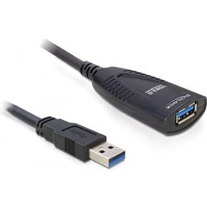 Delock 83089 Kabel USB 3.0 Verlengstuk, actief 5 m