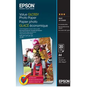 Epson Value Glossy Photo Paper - A4 - 20 Vellen