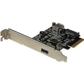 StarTech.com 2-Poorts USB 3.1 (10Gbps) kaart- USB-A, 1x externe, 1x interne PCIe