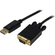 StarTech.com 4,5 m lange DisplayPort-naar-VGA-adapterconverterkabel zwart