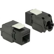 Delock-86267-Keystone-module-RJ45-aansluiting-LSA-Cat-6A-UTP-zwart