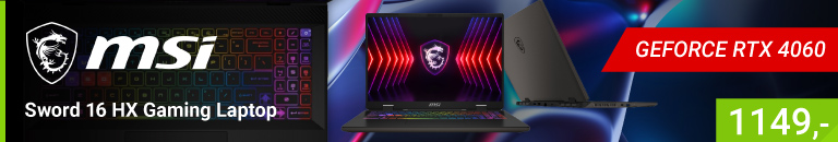 MSI Sword 16 HX B14VFKG-015NL Core i7 RTX 4060 Gaming laptop