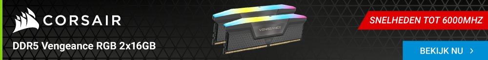 Corsair DDR5 Vengeance RGB 2x16GB 6000 geheugenmodule