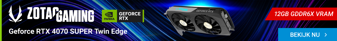 Zotac Gaming Geforce RTX 4070 SUPER Twin Edge 12G Videokaart