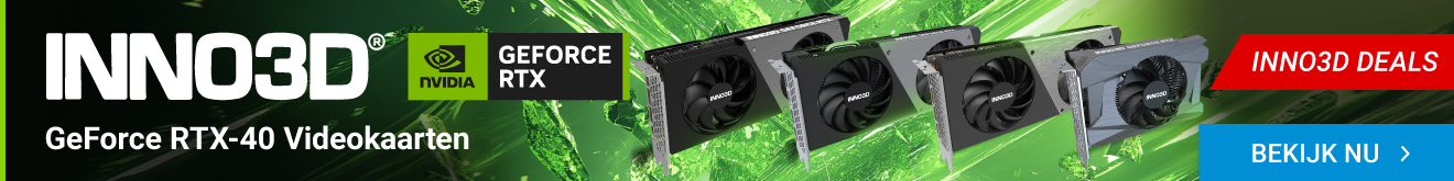 INNO3D Nvidia GeForce RTX-40 series videokaarten deals