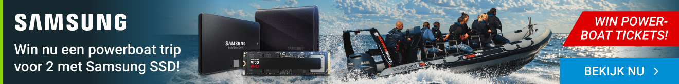 Win nu een powerboat trip voor 2 met Samsung SSD!