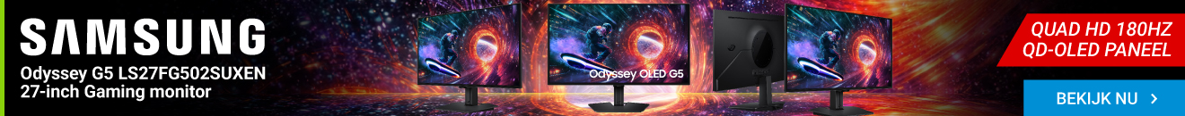 Samsung Odyssey G5 LS27FG502SUXEN 27" Quad HD 180Hz OLED Gaming monitor